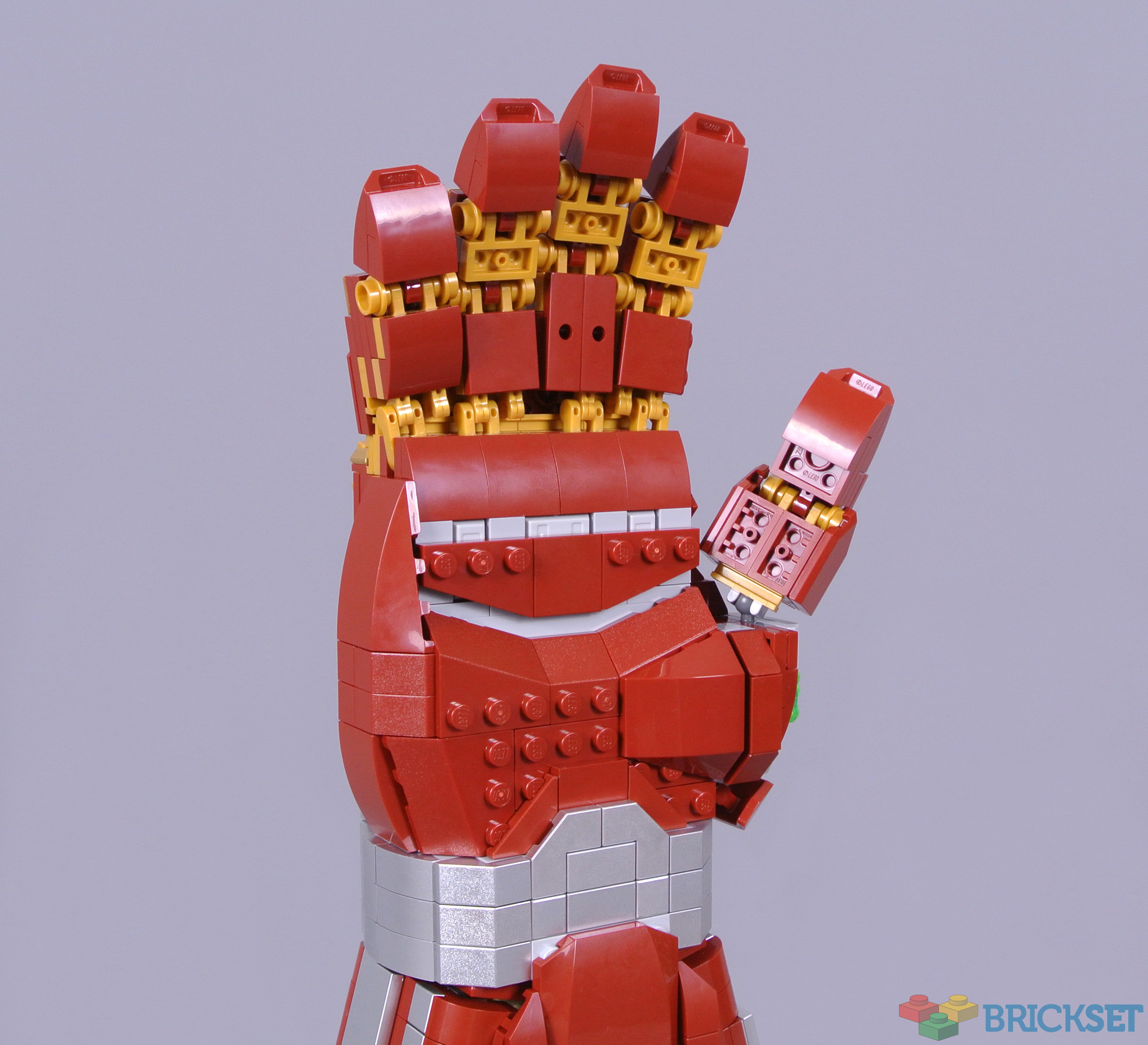 Lego iron cheap man gauntlet